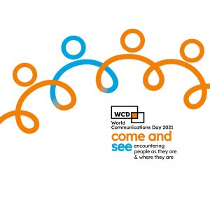 World Communications Day background image and logo